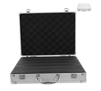 iplusmile Caja De Herramientas De Aluminio Maletín Rígido Estuche De Aleación para Caja De Seguridad para Maletín De Herramientas para Hombre Portable y Duradero