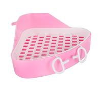 iplusmile Caja de Inodoro Triangular para Conejos Entrenador de Baño de Plástico para Cobayas y Chinchillas Diseño Especial para Limpio y de Aseo Correctos