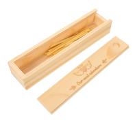 iplusmile Caja de Recuerdo para Prueba de Embarazo Corazón, Madera Natural, Tamaño Compacto, Caja de Anuncio para Revelación del Embarazo, Almacenamiento Seguro para Recuerdo Ñiño, Obsequio