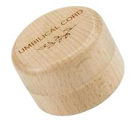 iplusmile Caja de Recuerdos del Cordón Umbilical de Madera con Diseño Único de Sellado y Almacenamiento Versátil para Obsequio de Shower