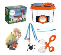 iplusmile Caja de visualización de Insectos - Jaula de Lupa de observación de escarabajos/Exterior Bug Catcher Contenedor Herramienta educativa de exploración para niños y niñas