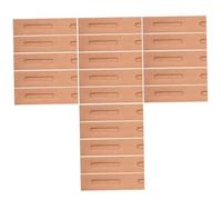 iplusmile Caja para Bolígrafos de Papel Kraft 30 Unidades, Estuche Plegable Ventana, Organizador Individual para Oficina y Uso Escolar