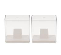 iplusmile Caja para Exhibir Medallas Crema Blanca 2 Piezas Vitrina Organizadora Multifuncional para Medallas Trofeos y Premios Escolares Soporte Portátil para Coleccionables y