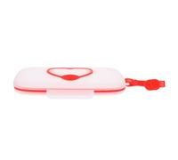iplusmile Caja Portátil para Toallitas Húmedas de Niña con Diseño de Corazón Soporte para Exterior y Cuna Compatible con Cochecito para Viaje y Uso Diario