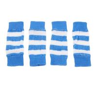 iplusmile Calcetines para Perros y Gatos 4 Unidades Mangas Protectoras Tejidas para Patas Delanteras Coderas Ajustables Azules M Protectores para Articulaciones y Recuperación en
