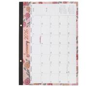 iplusmile Calendario de Pared Minimalista 2026 Diseño Floral y Papel Grueso, 18 Meses para Oficina y Escuela, Planificación Mensual Clara y Gestión