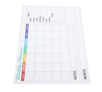 iplusmile Calendario Mensual de Pizarra Blanca Adhesiva Extraíble S 30x40 Cm, Planificador Semanal Borrable de Pvc para Pared, Organizador de Tareas y Menú, Pegatina para Oficina y Hogar