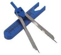 iplusmile Caliper - Caliper de metal para pinza de freno de médico, medidor médico con regla, herramienta de medición para medir electrocardiografía (azul)