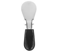 iplusmile Calzador Largo Portátil de Acero Inoxidable Funda Protectora de Pu para Personas Mayores Hombres y Mujeres Fácil de Guardar y Usar