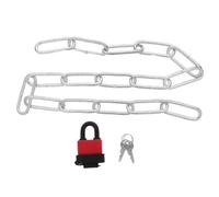 iplusmile Candado de Cadena para Bicicleta y Motocicleta 0,8m de Hierro | Antirrobo sin Llave, Bloqueo Multipunto, Uso Exterior todo Clima, para Soportes Fijos y Zonas Urbanas