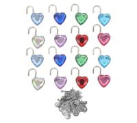 iplusmile Candado De Corazón Pequeño Con Diamantes De Imitación Mini Candado Metálico Con Llave Para Diario Joyas Casilleros Y Regalo Romántico De San Valentín