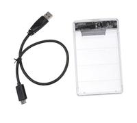 iplusmile Carcasa Disco Duro Transparente USB SSD sin Herramientas Soporte hasta Transferencia Rápida S Compatible con Expansión Portátil y Copia de Seguridad Rápida