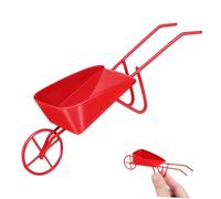 iplusmile Carro De Casa De Muñecas Carretilla para En Miniatura Muebles Diminutos Artículos De Casa De Muñecas Accesorios y Muebles De Casa Muñecas Pequeña Pequeño Rojo Hierro Forjado