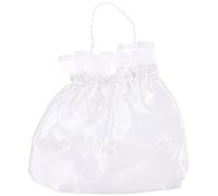 iplusmile Carteras para Mujer Rosario Comunion Niña Bolsa De Dinero De Boda Nupcial De Satén Bolsa De Dama De Honor De Flores Dama De Honor Nupcial Cartera Mujer