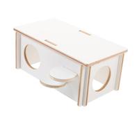 iplusmile Caseta de Madera para Hámsters Pequeña y Duradera Refugio Seguro para Cobayas Ratones y Gerbos Casa Natural para Esconderse y Descansar Mascotas Pequeñas