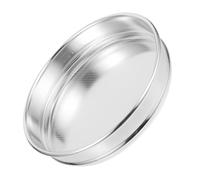 iplusmile Cedazo Manual Redondo de Aluminio para Tamizar Arroz y Granos Malla de 2.5mm, Colador de Cocina y Preciso para Muestreo en Hogar y Cocina