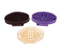 iplusmile Cepillos Meridianos de Silicona 3 Piezas para Masaje Corporal y Cuero Cabelludo Herramientas de Masaje Manual Resistentes al Agua para Salón de Belleza y Autocuidado en Casa