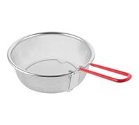 iplusmile Cesta para Freír Asa Plegable de Acero Inoxidable, 1 Pieza | Diseño Ergonómico y Plegable, Uso Versátil para Guisar y Comer Fondue, Color Plata