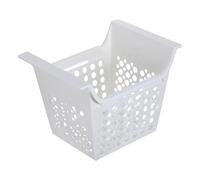 iplusmile Cesta y Organizadora Horizontal Ajustable Congelador para de Plástico Blanco 44x22.5x22.5 Cm Función Antideslizante Fácil Limpieza para Refrigerador Doméstico