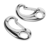 iplusmile Cierres de Langosta de Acero Inoxidable Pulido Tamaño 13X26 MM 2 Unidades Broches para Cadenas de Suéter Clips para Correas de Perro y Llaveros de Bricolaje