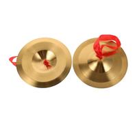 iplusmile Címbalos De Aleación 19 Cm Para Niños y Adultos Correas Para Dedos, Mini Platillos De Banda e Instrumento De Percusión Educativo Para Ritmo y Práctica Musical