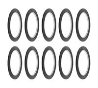 iplusmile Cinta Adhesiva Negra de Película Pet 3 Cm X 66 M 10 Unidades Cinta Gráfica para Pizarra Blanca para Oficina y Uso Escolar para Etiquetar