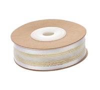 iplusmile Cinta de Organza Transparente Blanca para Manualidades y Flores para Envolver y Decoración de Bodas DIY y Fiestas