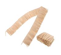 iplusmile Cinta de Rafia Natural Borlas Tejidas a Mano de 10 CM 2 Piezas para Manualidades DIY Decoración de Faldas Accesorios Veraniegos y Fiestas Temáticas Tropicales