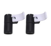 iplusmile Clip de Bloqueo para Bastón de Trekking Blanco Cierre Rápido de Palanca de Aluminio Accesorio Ligero y Resistente para Senderismo Montañismo y Reparación Pack 2 Unidades