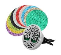 iplusmile Clip De Ventilación De Coche Difusor De Aceites Esenciales Ambientador Metálico Con Almohadilla Recargable Decoración Interior