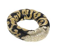 iplusmile Cojín para Cuenco Tibetano de Algodón Negro Anillo, Soporte Ligero y Exquisito para Reducir Ruido, Adecuado para Oficina y Arte Budista