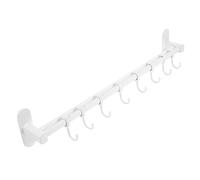 iplusmile Colgador de Utensilios de Cocina Doble Barra Ganchos Móviles Riel de Pared Práctico y Resistente para Organización