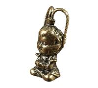 iplusmile Colgante De Llave De Mono Mochila Estatuilla De Mono Pequeña Estatua del Rey Mono Decoraciones De Cumpleaños De Wukong Figura del Rey Mono Hecha a Mano Mono De Juguete Cobre Dorado