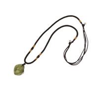 iplusmile Colgante De Meteorito Natural Creativo Piedra De Cristal Verde, Accesorio Vintage De Cristal Auténtico, Collar Delicado Unisex Para Uso Diario, 4-7 Gramos, Color Aleatorio