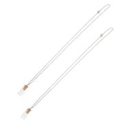 iplusmile Collar 2 Mini Botellas de Vidrio Semillas de Mostaza Dijes Religiosos Pequeños para Mujer y Hombre Joyería Cristiana Inspiradora para Obsequio de Fe y Oración