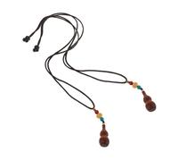 iplusmile Collar De Calabaza De Sándalo Collar Étnico De Madera Medallón Aromático Para Viajes y Cumpleaños Estilo Bohemio Para Mujeres