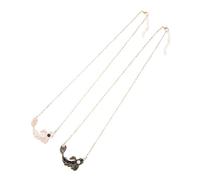 iplusmile Collares De Pareja Colgante De Pez Koi Tai Chi, Aleación Resistente, Diseño Unisex, Para Novia y Novio, Obsequio Romántico Para Amistad y Promesa, Negro y Blanco