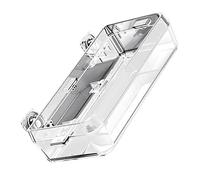 iplusmile Comedero de Reptiles Transparente con Ventosas Antiescape Alimentador Multifuncional Terrarios y Acuarios Limpiar