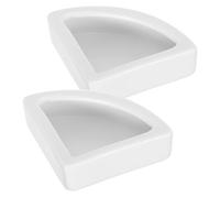 iplusmile Comedero para Reptiles Antiescape De Gruesa, Cuenco De Comida y Agua Mediano Triangular, Suministro Estable para Pequeños Reptiles y Lagartijas