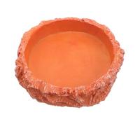 iplusmile Comedero para Reptiles y Tortugas Plato De Alimento y Bebedero De Agua Simulado De Roca Cuenco para Mascotas De Terrario para Tortugas y Reptiles