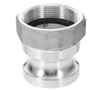 iplusmile Conector adaptador de manguera Acoplamientos de ranura de leva macho interno 2 pulgadas Acoplamiento de aleación de aluminio para jardín riego instalación rápida y Color Aleatorio