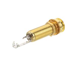iplusmile Conector de Clavija para Guitarra Acústica Eléctrico Dorado, Metal de 6,20x1,60cm, Transmisión de Señal Mejorada para Reparaciones y Mejoras DIY