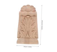 iplusmile Corbels de Madera Maciza Tallada Natural Apliques de Esquina Elegantes sin Pintar para Decoración de Estantes Repisas y Vintage con Detalles Artesanales Hechos Mano para Soporte de