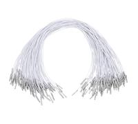 iplusmile Cordón Elástico con Púas Metálicas 12 MM Grosor 35 CM Largo Color Blanco 150 Unidades para Mascarillas Sombreros y Manualidades Lazo Extensible Seguro y Resistente