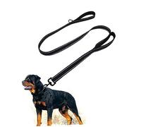 iplusmile Correa Reflectante para Perros con Doble Asidero Correa Duradera de Entrenamiento para Perros y Medianos para Paseos y Actividades Negro