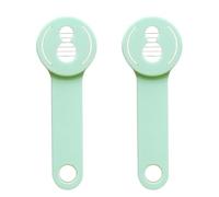 iplusmile Cortadora de Frijoles Multifuncional 2 Piezas, Acero Inoxidable y Abs, Color Verde Claro, Herramienta de Corte para Verduras y Ajo, Cortador de Tiras y Láminas, Uso Doméstico