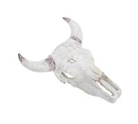 iplusmile Cráneo De Vaca De Resina para Tanque De Reptiles Escondite Decorativo para Gecko y Tortuga Cráneo De Toro para De Reptiles