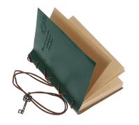 iplusmile Cuaderno Retro de Piel Sintética con Correa Libreta Multifuncional para Escritura Planificación Académica y Notas Diarias Diseño Vintage y Elegante para Hombres y