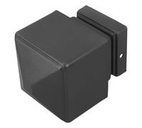 iplusmile Cubierta de Poste de Valla Pyramidal Metalizada Gris Mate Protector Decorativo para Postes de Madera Resistente Intemperie para Puentes Parques y Áreas Escénicas