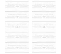 iplusmile Cubierta de Vidrio Transparente Resistente al Calor para Alarma contra Incendios, Cristal Rojo Rompible de 10 Unidades, Repuesto para Interruptor Manual de Emergencia, Accesorios